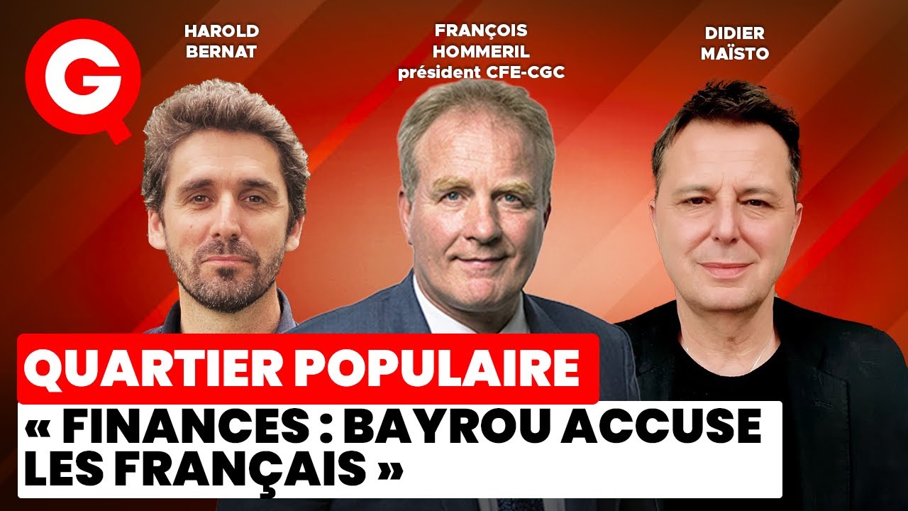 ⁣« Finances: Bayrou accuse les Français » avec Didier Maïsto, Harold Bernat et François Hommeril