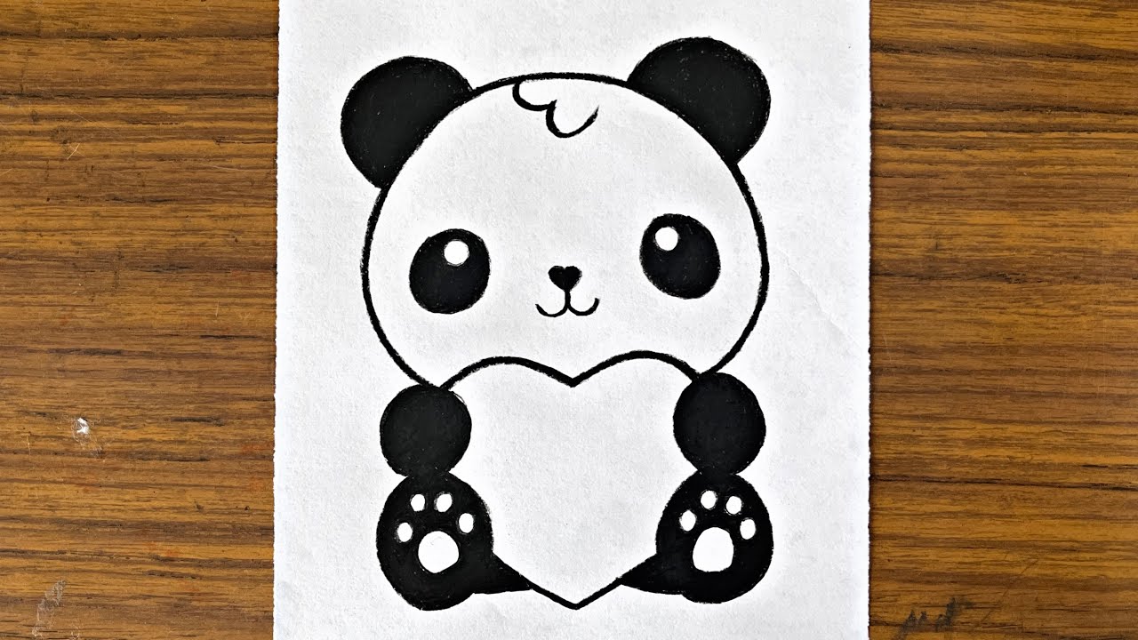 27 Pandas ideas  panda drawing, panda art, cute panda drawing