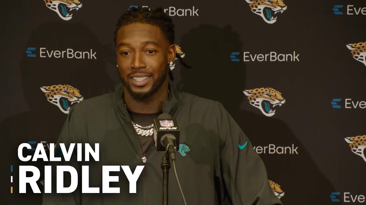 Ridley "So happy we got the win." Press Conference Jacksonville