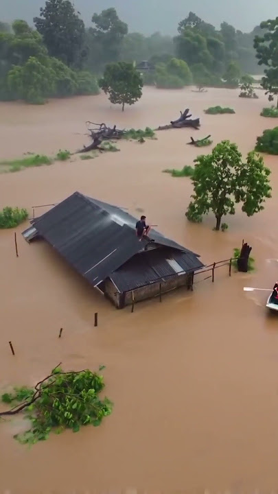 Suasana ketika banjir melanda#shorts