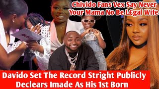Chioma Fans  D!sappointed After Davido Publicly Declears Imade As 1st Børn Instead Of Chioma's Kìdş
