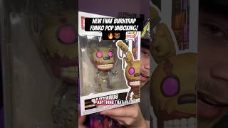 NEW FIVE NIGHTS AT FREDDY’S BURNTRAP FUNKO POP UNBOXING! #short #shorts #fnaf #fivenightsatfreddys