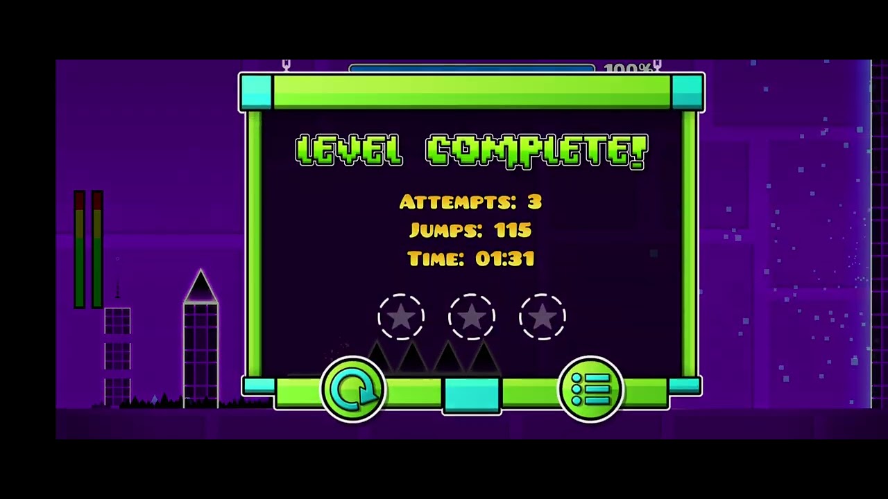EVERY LEVEL not completed geometry dash lite - YouTube
