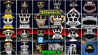Zoonomaly ALL JUMPSCARES vs MOBILE vs MINECRAFT vs Garry's Mod #4
