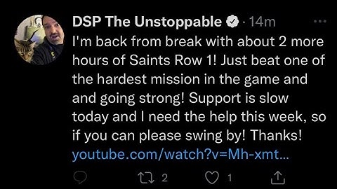 DSP Saint Row Low Tip Stream. Fake OneMinuteMan Makes An Appearance.