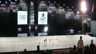 Caroline Chew takes oath at the Opening Ceremony, Youth Olympic Games 2010 Singapore