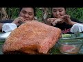 OUTDOOR COOKING | ROASTED PORK BELLY SLAB with a TWIST + MUKBANG collab w/ @VINCE & NANCY'S CHANNEL