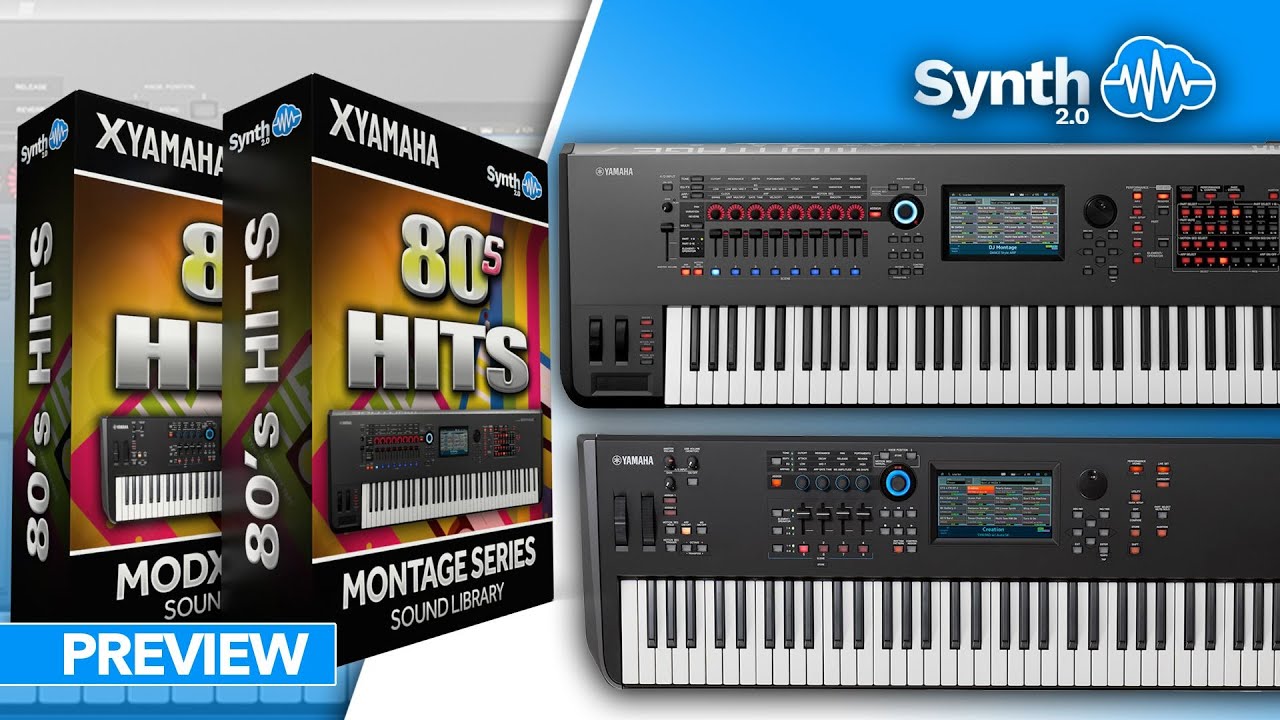 80s HITS SOUND BANK (42 new sounds) | YAMAHA MONTAGE M MODX PLUS | LIBRARY | Preview