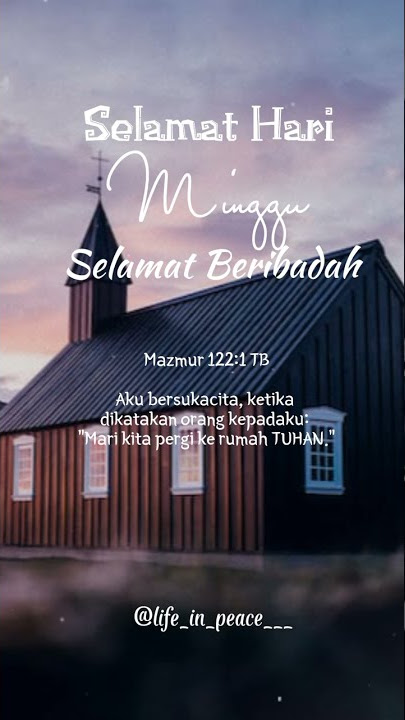 Selamat hari minggu⛪ - Story WA Rohani Hari Minggu😇