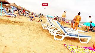 Hot Day In Valencia Beach - Spain Amazing August 2023 | Cabanal Beach | Part 2 | Walking 4K