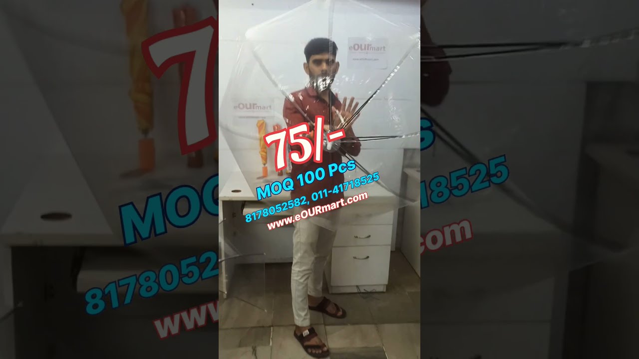Transparent Umbrella Factory Transparentumbrella Trendingshort Viralvideo Viralshort