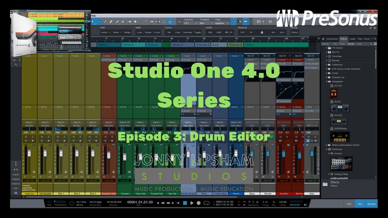 Studio One 4.0 Series Episode 3 Drum Editor - YouTube