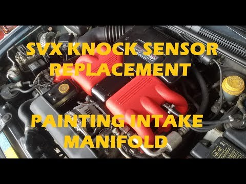 Subaru SVX Knock Sensor + Painting Intake Manifold