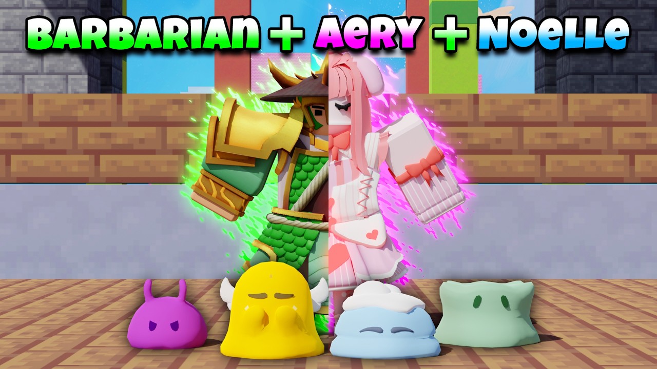 I Fused Barbarian + Aery + Noelle Kit, Is It The Best Combo? (Roblox Bedwars)