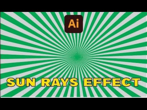 Sun Rays Effect in Adobe Illustrator | Easy Vector Light Burst Design