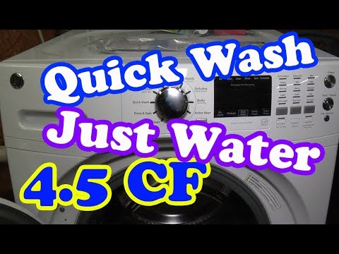 Gfw430ssmww Ge Quick Wash With Extra Rinse Just Water Youtube