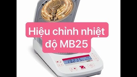 OHAUS | Moisture Analyzers | MB25 | MB23 | Temperature Adjustment
