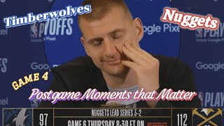 Nuggets vs. Timberwolves - Game 5 Postgame - Moments that Matter