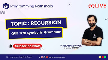 Solving LeetCode  Question 779 | K-th Symbol in Grammar Live with Vivek, ex-SDE at Amazon