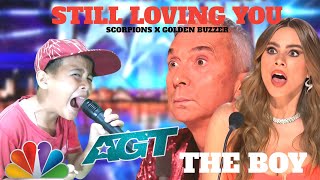 A child's voice is extraordinary on the world's biggest stage singing song Still Loving You | AGT