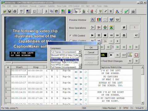 CaptionMaker - 720x486 CC Black Movie
