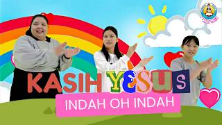 Download lagu Gerak Lagu 💚 Kasih Yesus Indah Indah Oh Indah 💚
