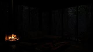 Escape Stress and Find Calm – Rain \u0026 Fireplace Ambience for Focus, Relaxation and Peaceful Mind🌧️🔥