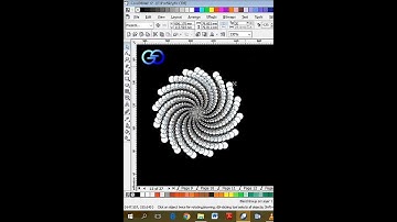 How to make holospiral effect in CorelDraw. #shorts #coreldraw #shortvideo #spiral