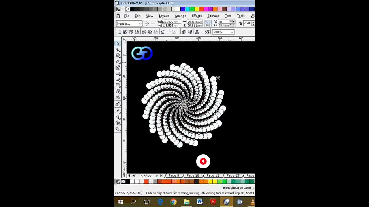How to make holospiral effect in CorelDraw. 
