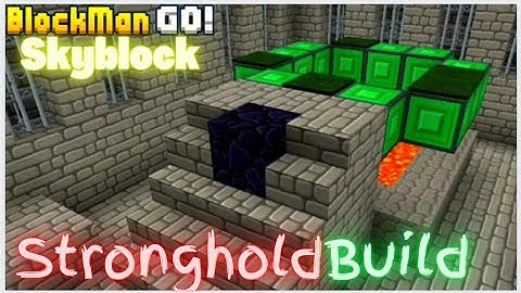 How To Build Stonghold In Skyblock! [Blockman Go] [Tutorial] [#BGtube]