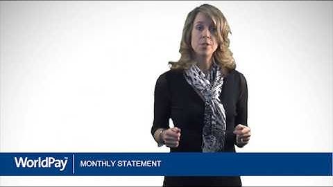 World Pay Monthly Statement