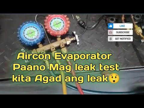 Paano mag leak test at Paano makita kung may leak evaporator core - YouTube