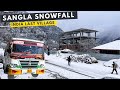 Sangla  snowfall  epic bus journey delhi to sangla