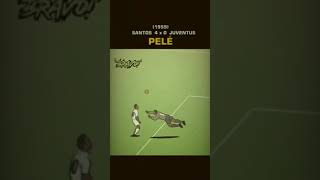 O Gol mais bonito de Pelé #pelé #santos #juventus #golaço