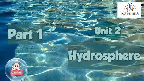 Vth Std Social TERM 2 Unit 2: Hydrosphere PART 1
