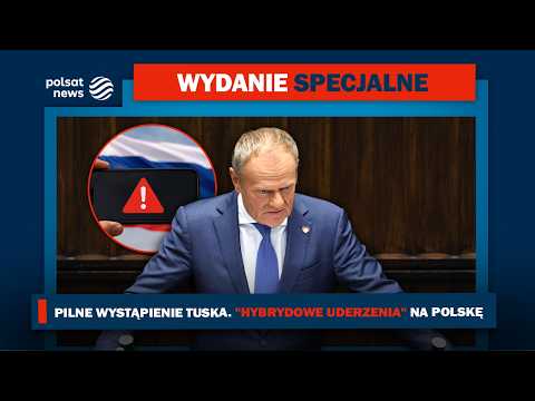 Urgent statement from Tusk. Russia planning "hybrid attacks" on Poland
