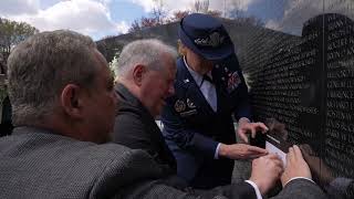 Vietnam Veterans Day 2023 - SECAF Kendall Vietnam Veterans Memorial Wall Etching