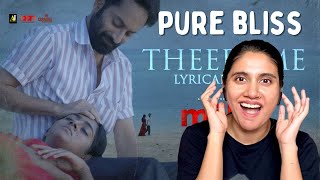 Theerame Lyrical Video REACTION | Malik | K.S Chithra, Sooraj Santhosh | Ashmita Reacts