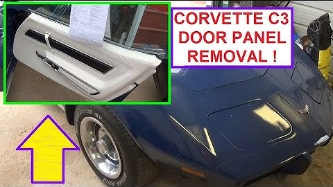 Door Panel Removal on Chevrolet Corvette C3 Generation  1968 - 1982