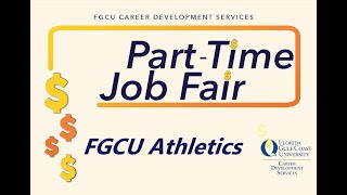 Fgcus 2021 Part-Time Job Fair - Fgcu Athletics