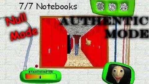 NULL MODE WITH AUTHENTIC MODE - Baldi