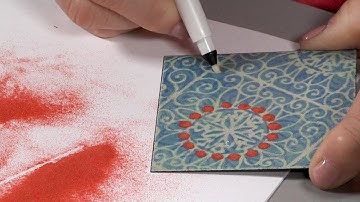 Cool Tools | Glitter and Glue Enameling Technique by Jan Harrell