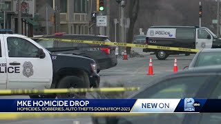 Homicide, other major crime stats down in Milwaukee