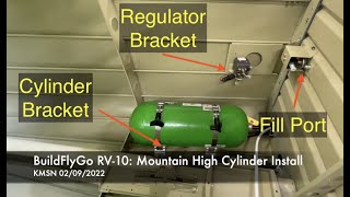 RV-10 Build: Mountain High O2 Cylinder Install