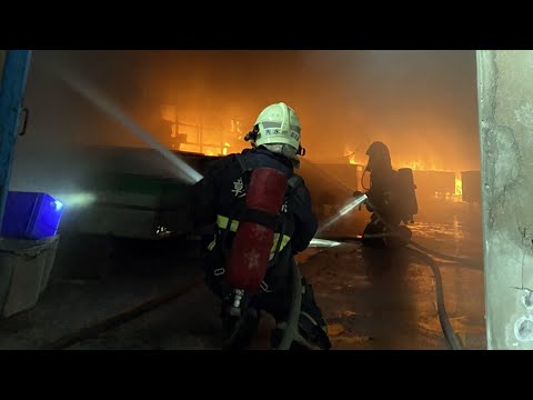 彰化紡織工廠火警濃煙竄天際 消防及時搶救無受困