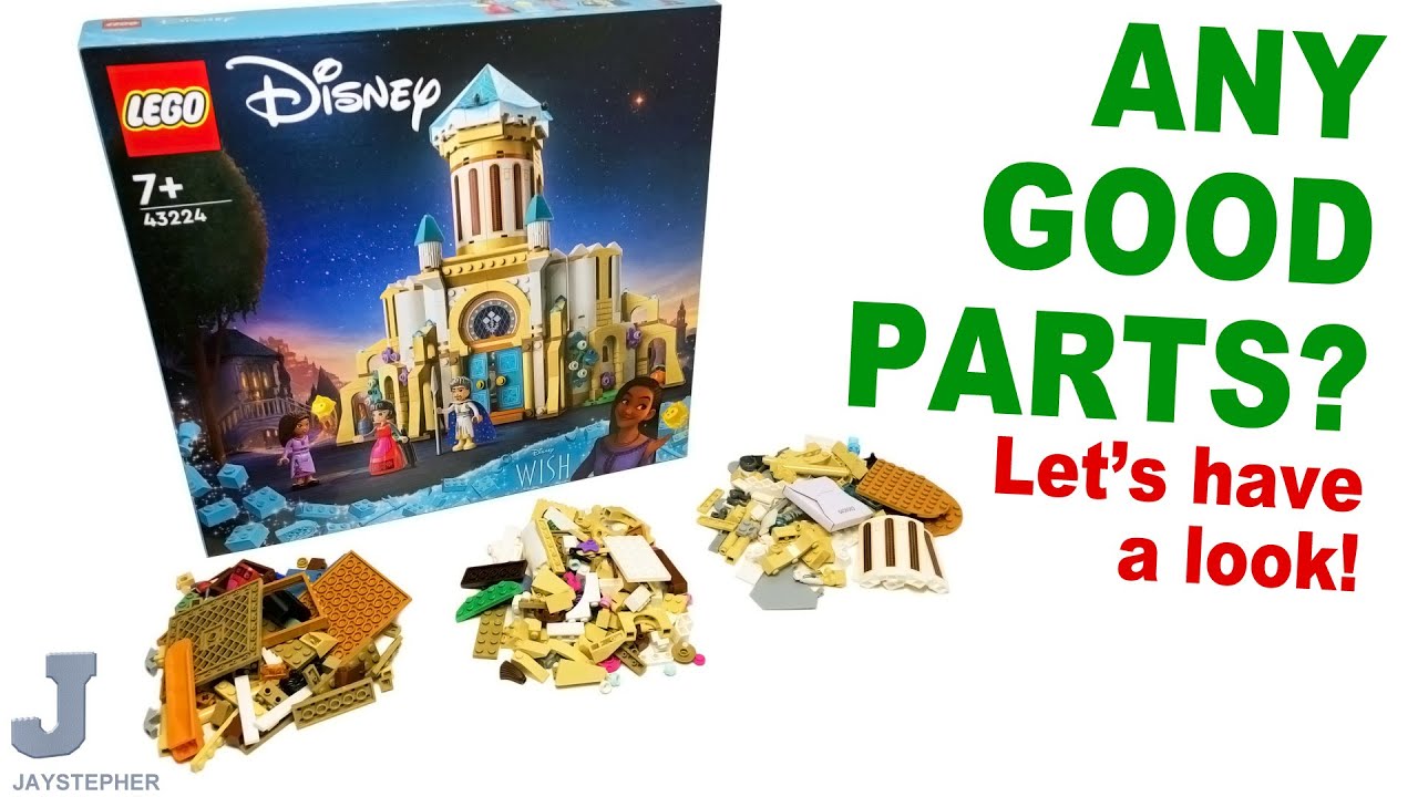 LEGO 2023 Disney Wish Замок короля Магнифико 43224 Распаковка и исследование кубиков