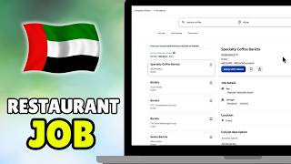 How To Get Barista, Restaurant, Waiter, &amp; Chef Job In Dubai (2026) - Full Guide
