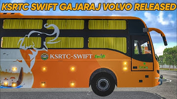 KSRTC SWIFT GAJARAJ VOLVO RELEASED FOR BUS SIMULATOR INDONESIA