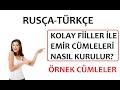 KOLAY FİİLLER İLE EMİR CÜMLESİ KURMA