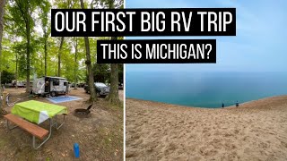 Camper Life: We Drove Our Rpod Trailer to Michigan (Our First Real RV Trip to Sleeping Bear Dunes)